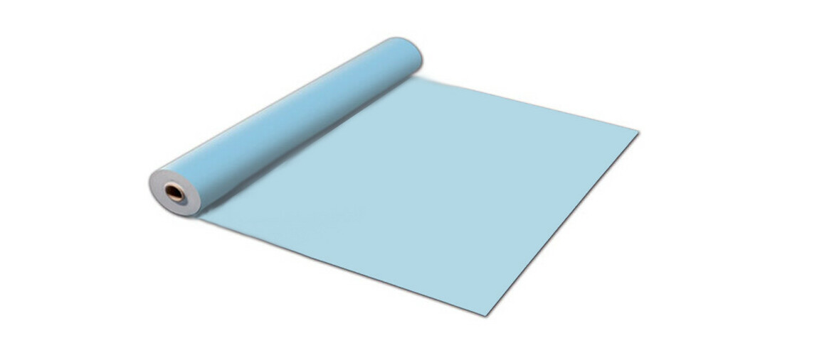 rouleau PVC armé 150 ème bleu clair poolskin astralpool